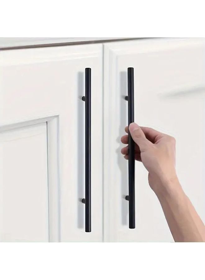 20 Pack Black Stainless Steel Cabinet Handles 128mm Hole Spacing With Screws - Image 4